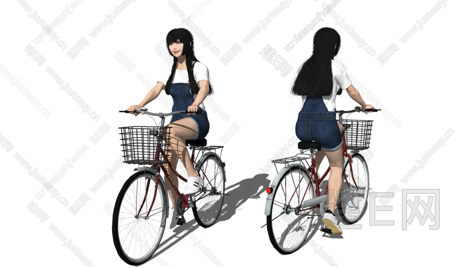 在城市里骑自行车锻炼的年轻健康女性照片摄影图片_ID:148529901-Veer图库