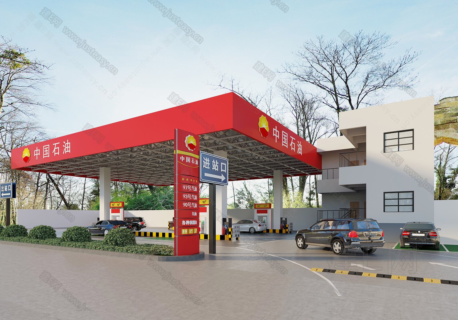 中国石油加油站设计图__展板模板_广告设计_设计图库_昵图网nipic.com