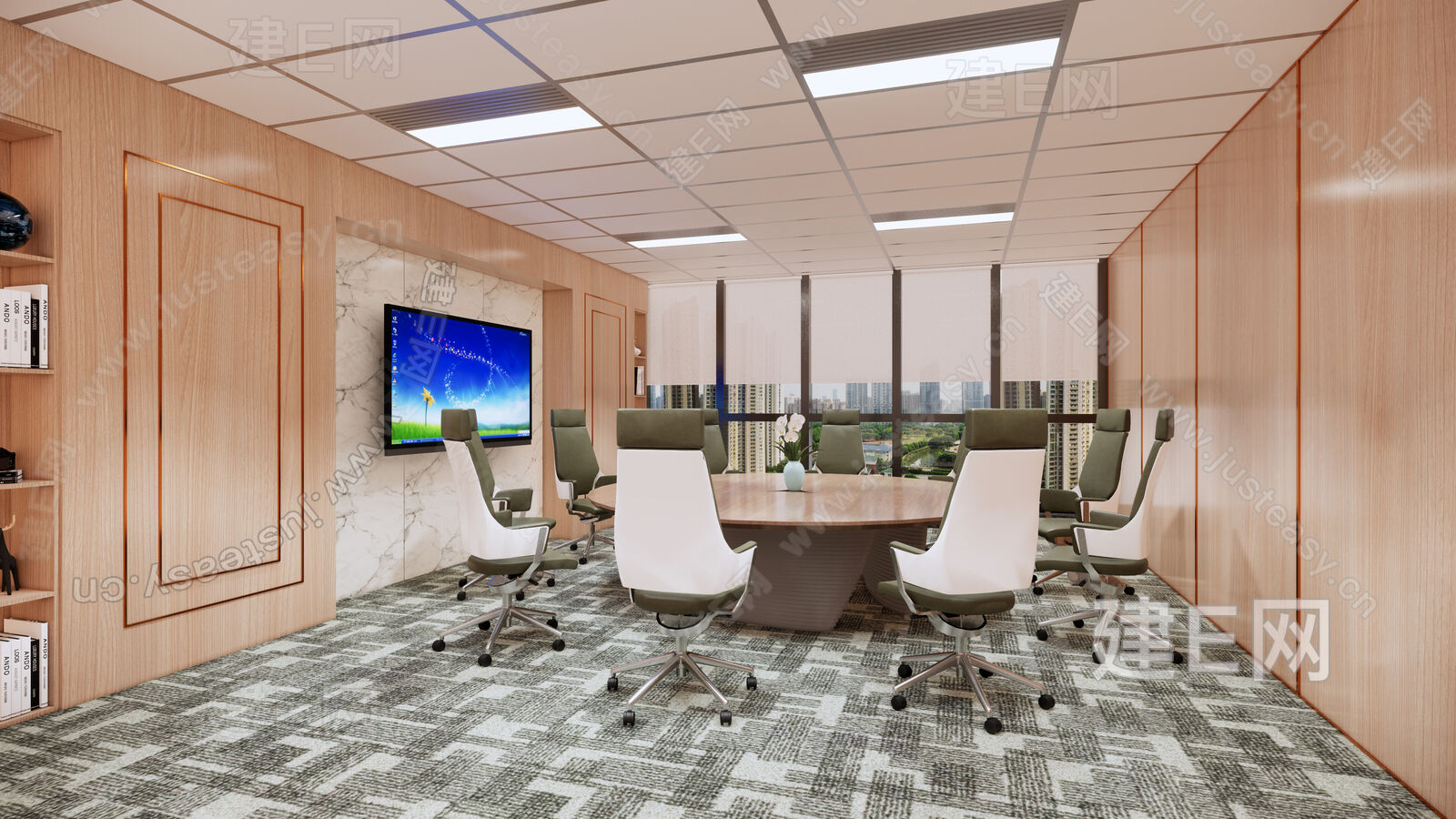 机房及会议室3D效果图|空间|建筑设计|March22th - 原创作品 - 站酷 (ZCOOL)
