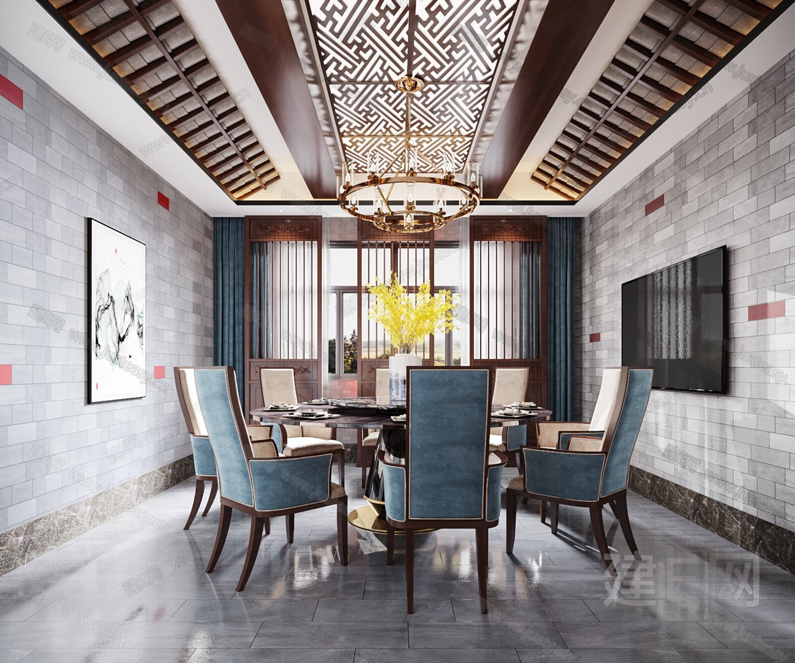 新中式餐厅|空间|建筑设计|Ts大哥哥 - 原创作品 - 站酷 (ZCOOL)
