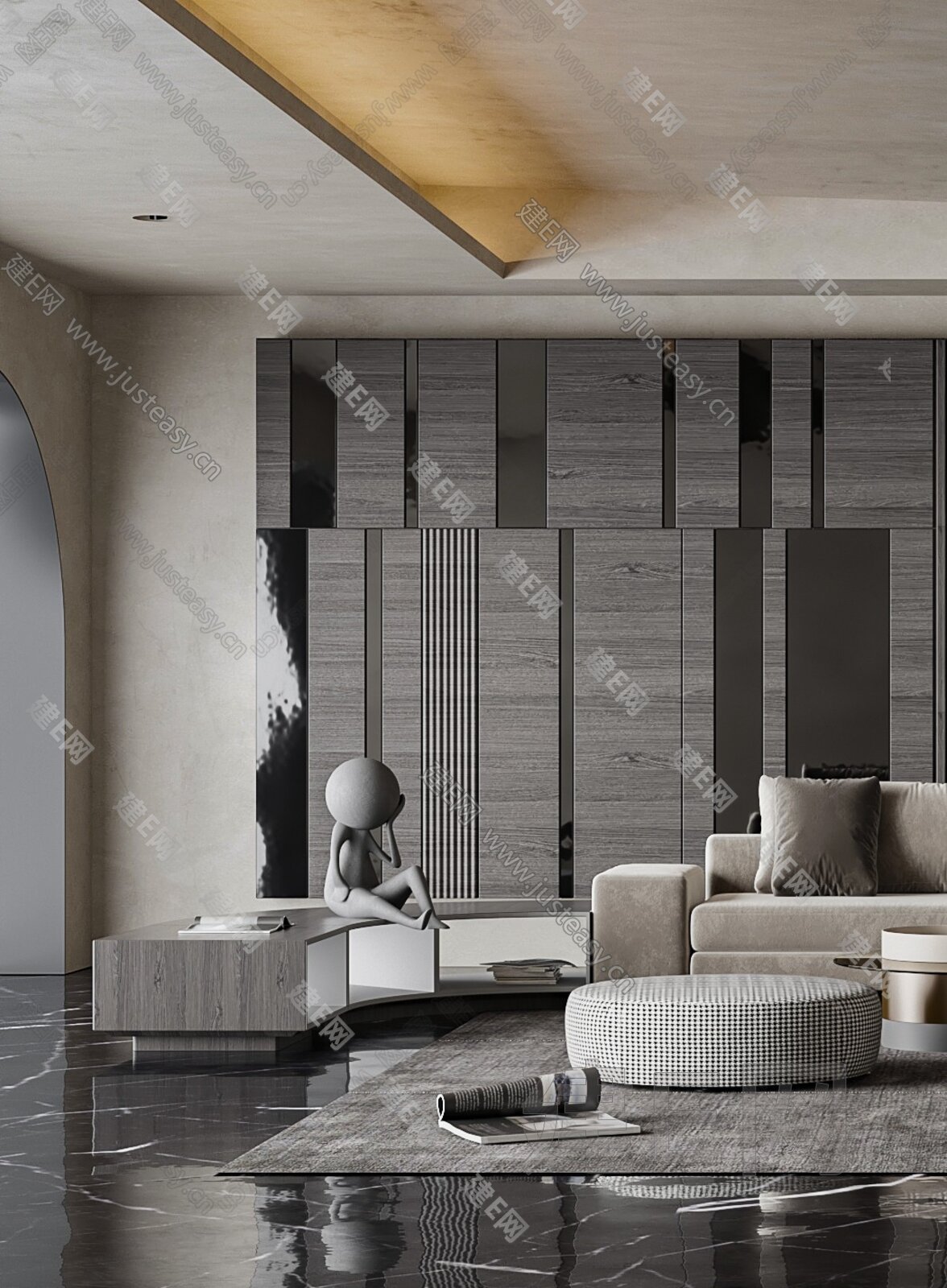 米诺提 Minotti 现代轻奢客厅3d模型下载_3d米诺提 Minotti 现代轻奢客厅模型下载_3d米诺提 Minotti 现代轻奢客厅 ...