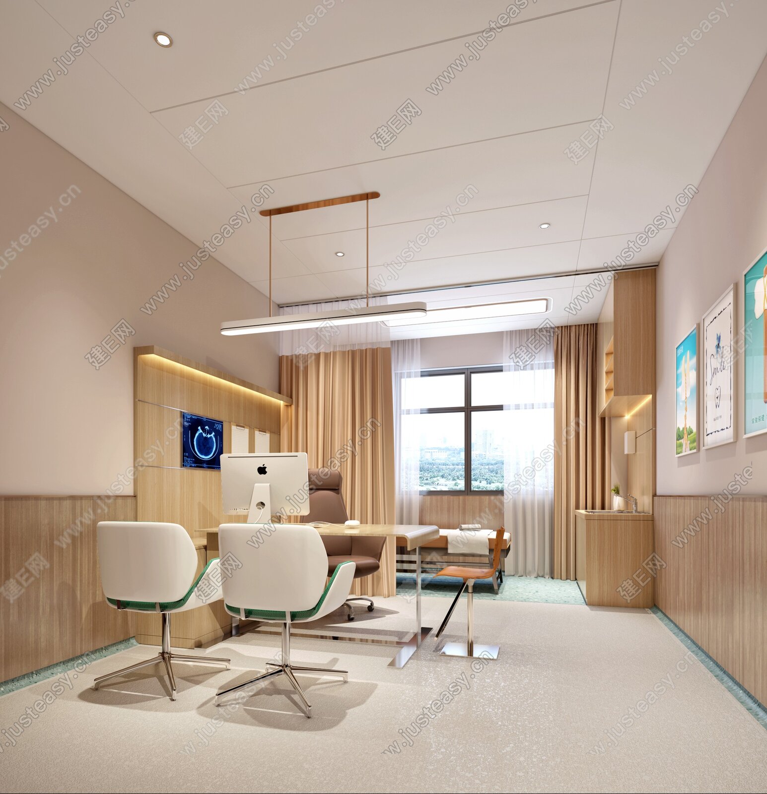 医院办公家具空间效果图|空间|家装设计|大水杯JOR - 原创作品 - 站酷 (ZCOOL)