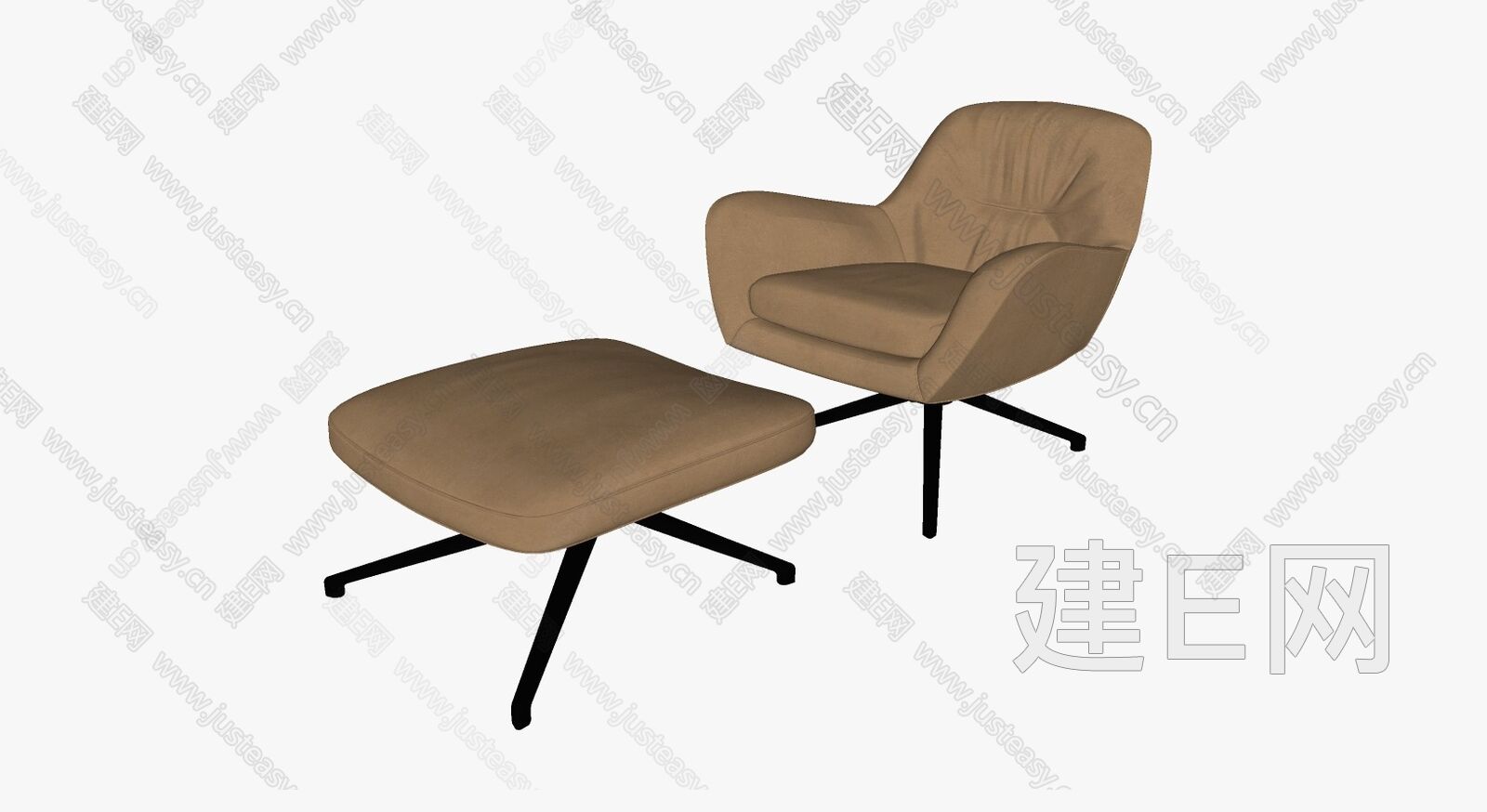 现代单人沙发sketchup模型