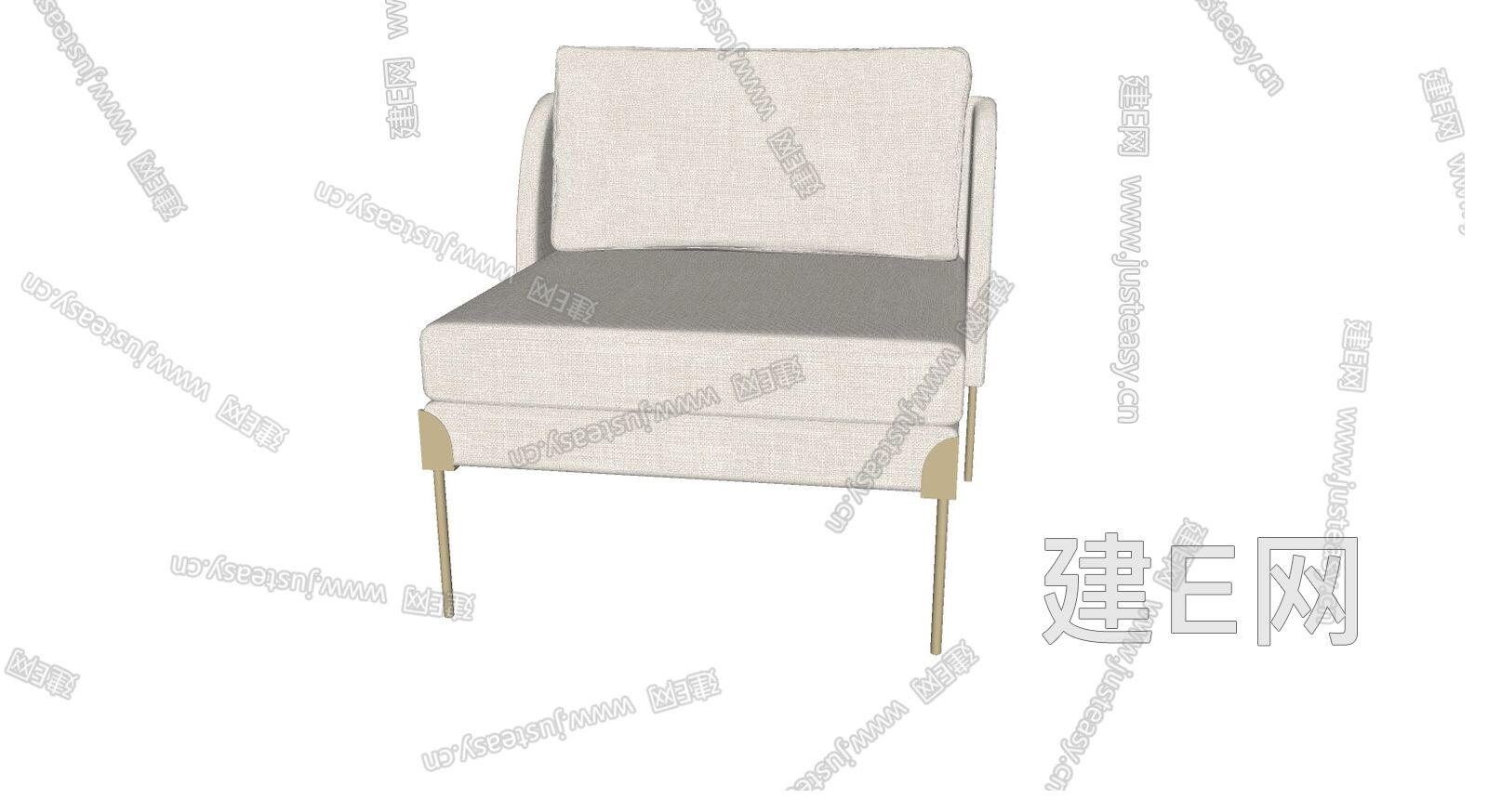 现代休闲椅sketchup模型