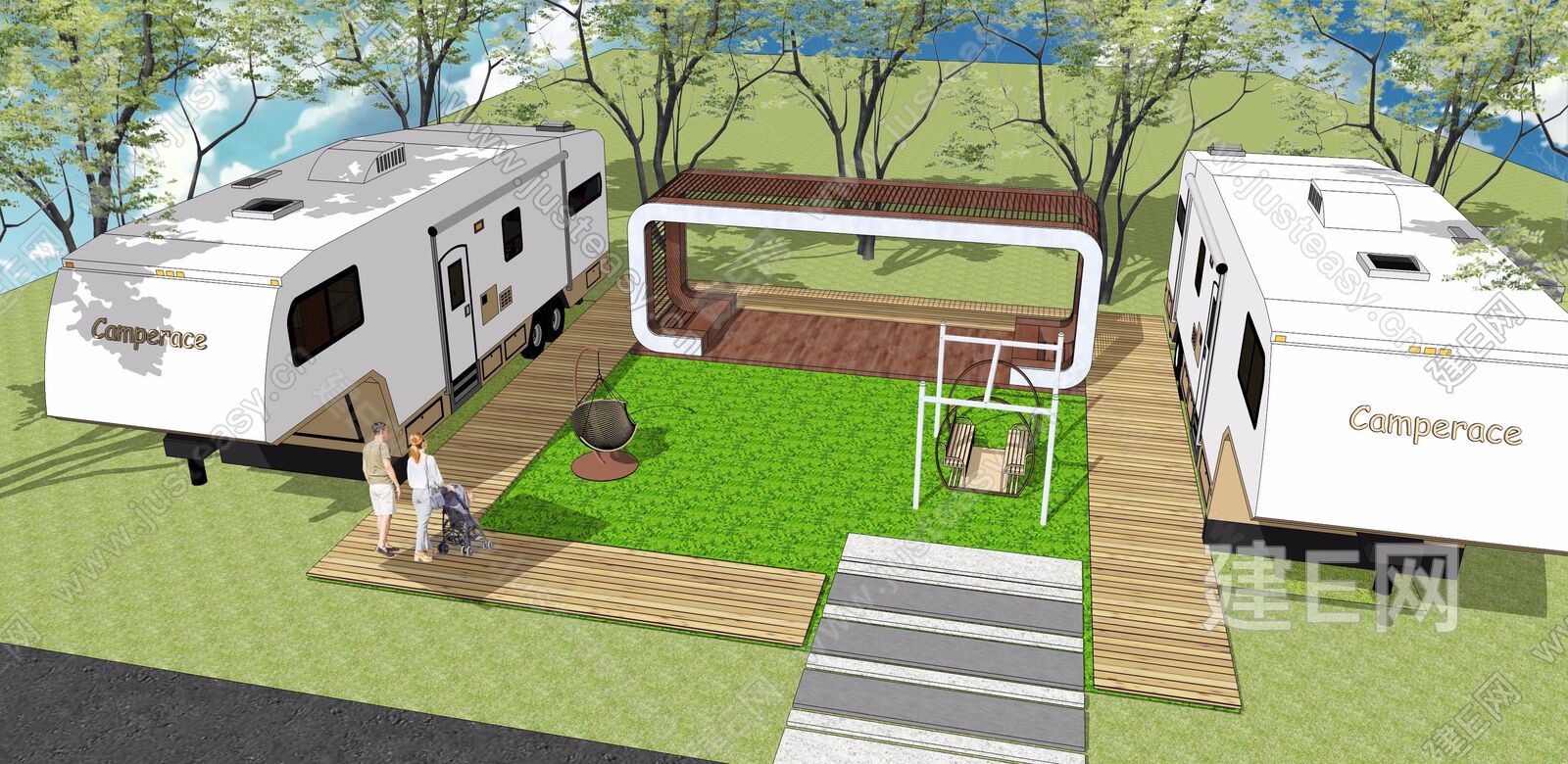 Rvbaba房车营地规划设计院——双鱼岛房车度假营地项目
