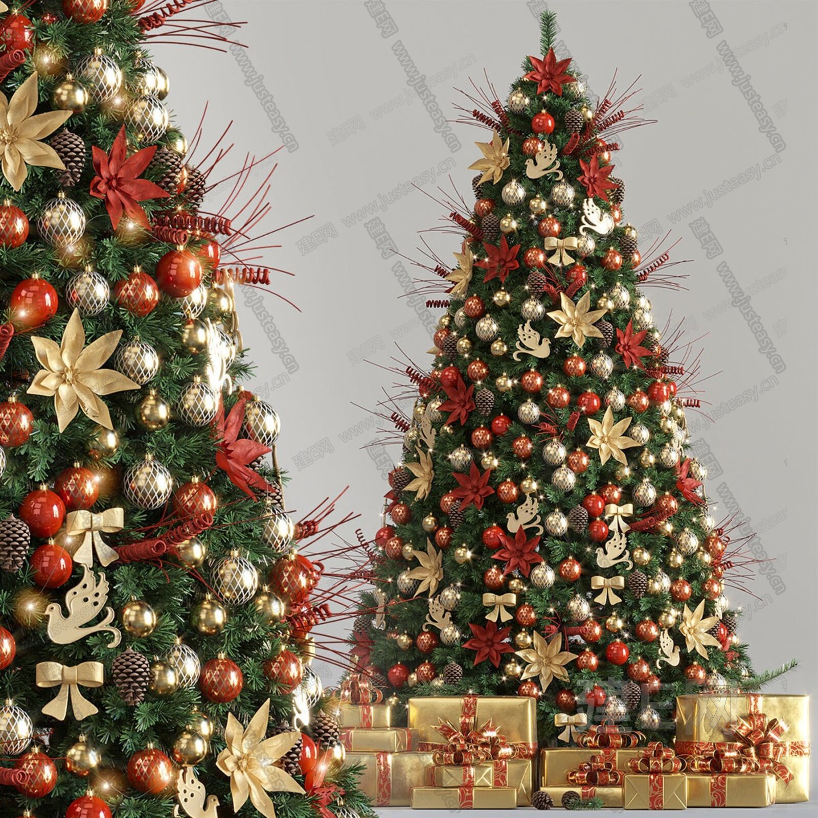 圣诞树真素材-圣诞树真图片-圣诞树真素材图片下载-觅知网