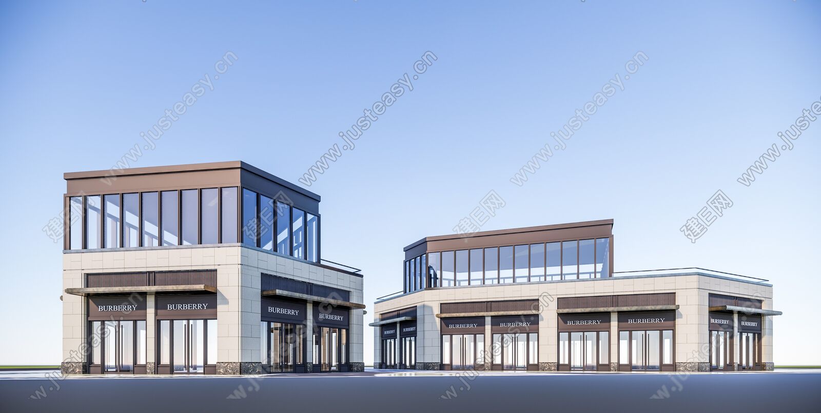 现代商业建筑模型SU模型下载[ID:111231489]_建e网su模型