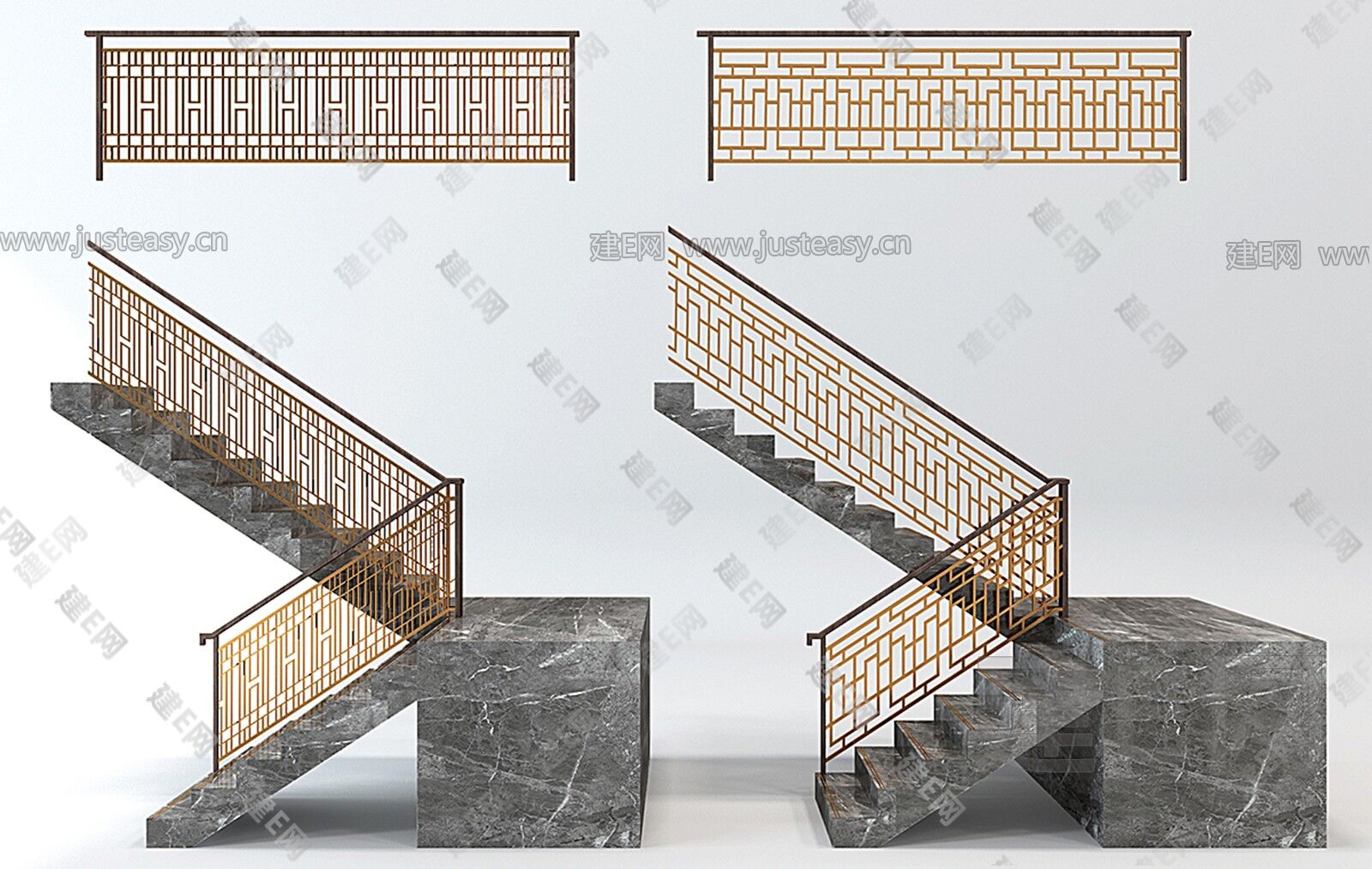 现代楼梯3d模型下载_3d现代楼梯模型下载_3d现代楼梯max模型免费下载_建E室内设计网