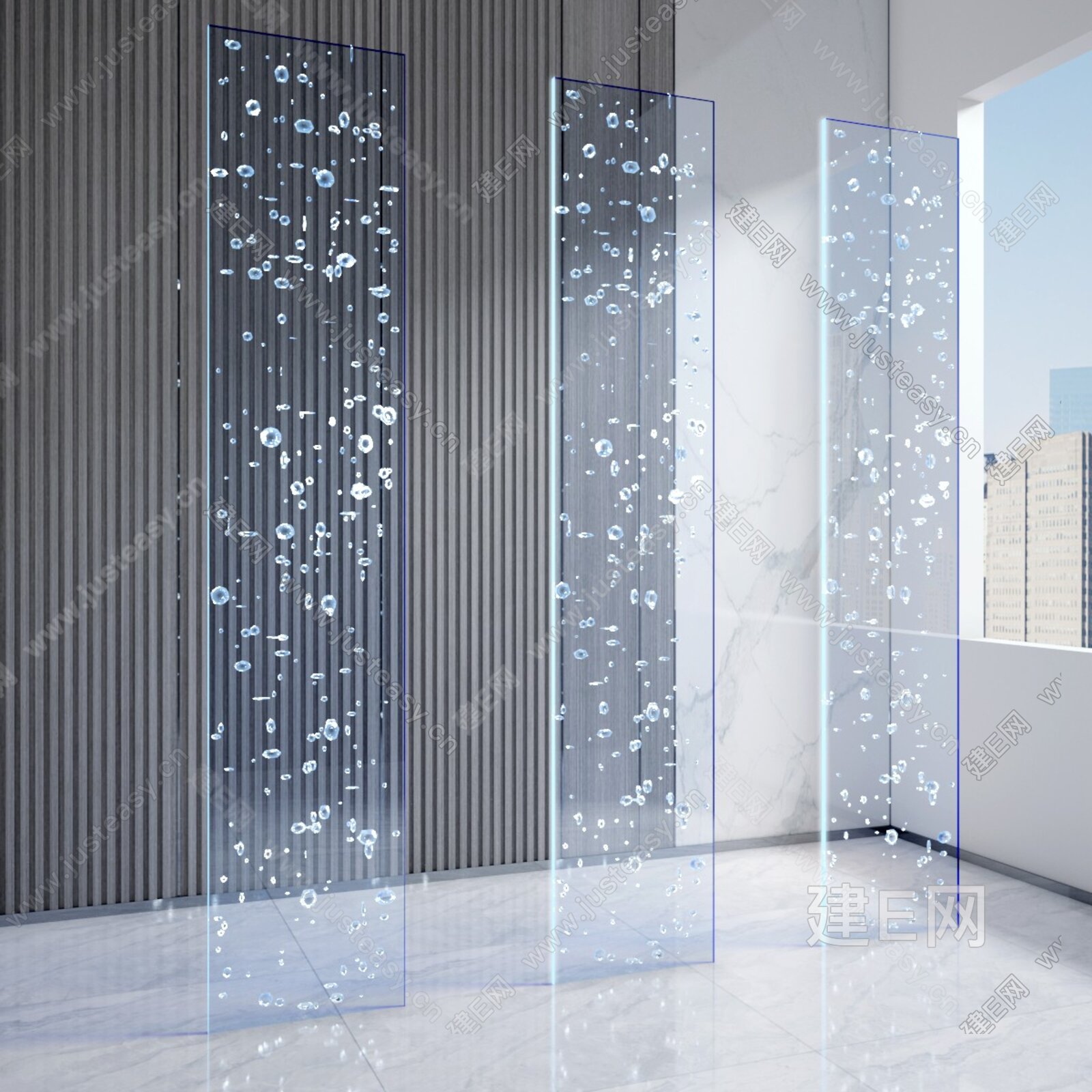 家装艺术玻璃隔断墙-图片-设计图-效果图-平面图-玻璃图库-中国玻璃网