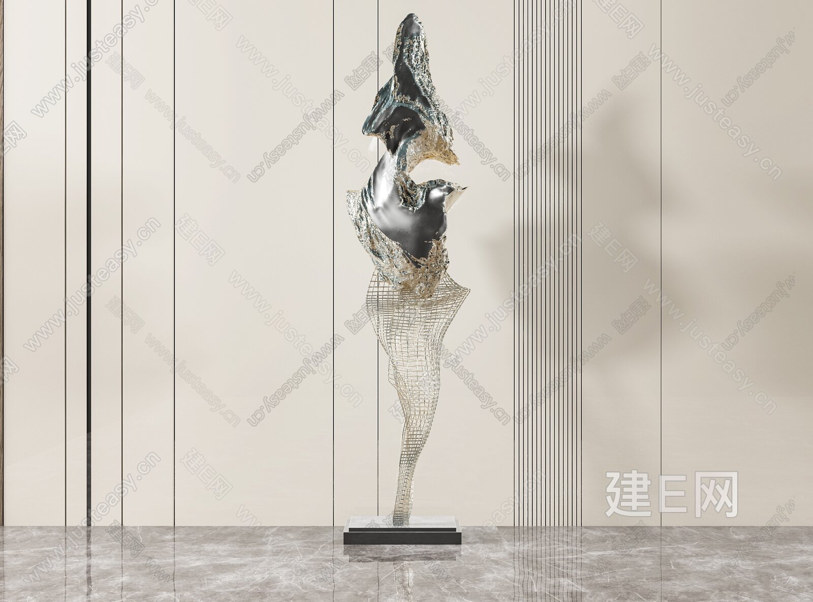 现代雕塑3d模型