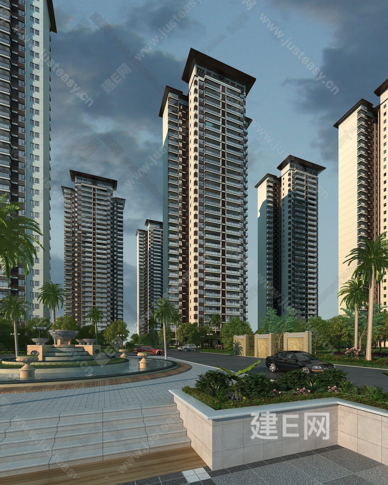 小区住宅3d模型下载_3d小区住宅模型下载_3d小区住宅max模型免费下载_建E室内设计网