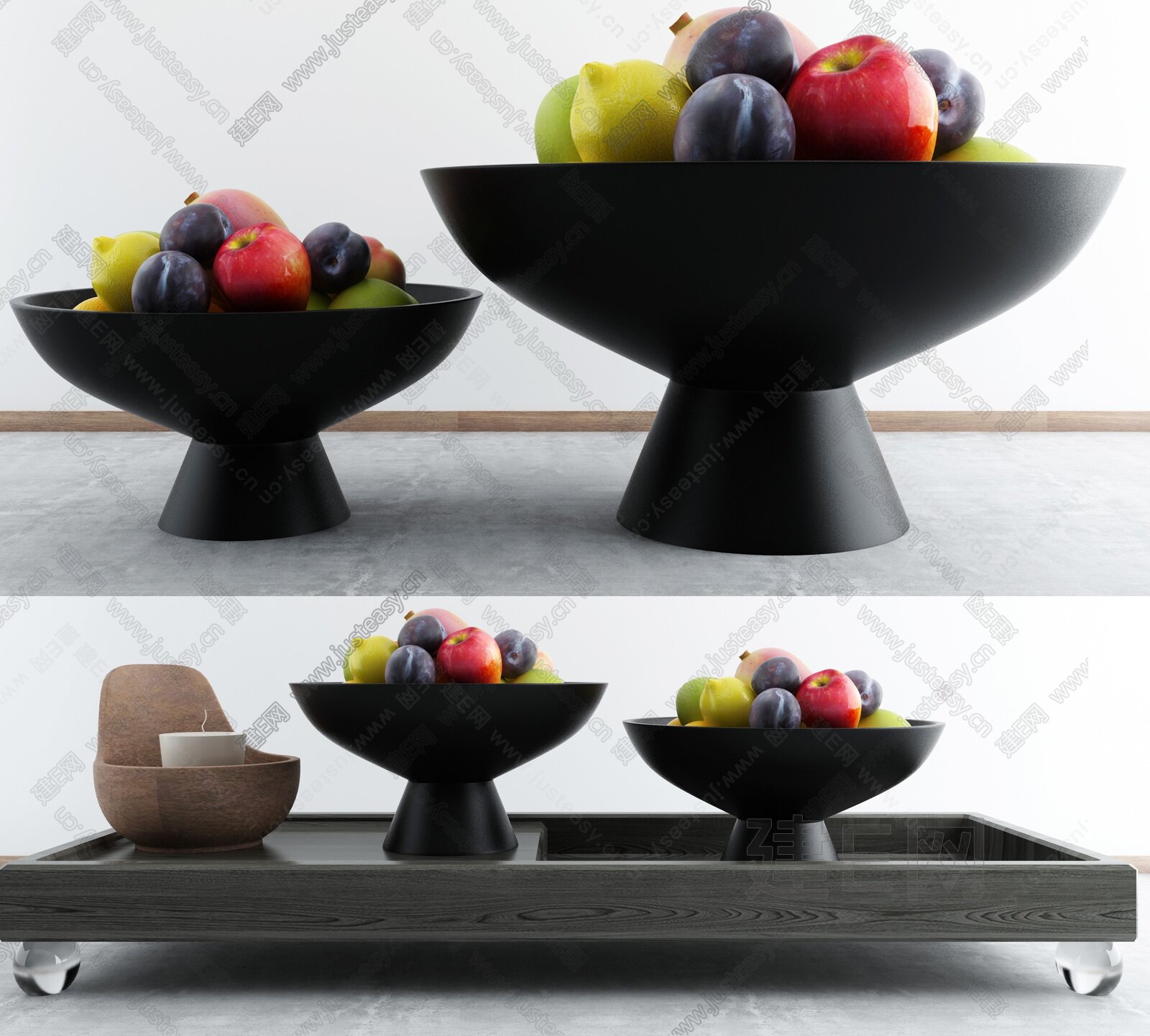 现代水果果盘