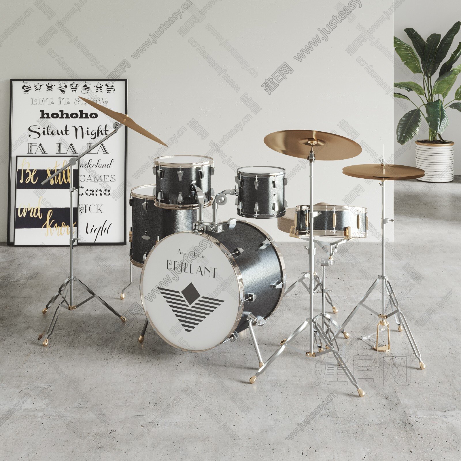 brillant现代架子鼓