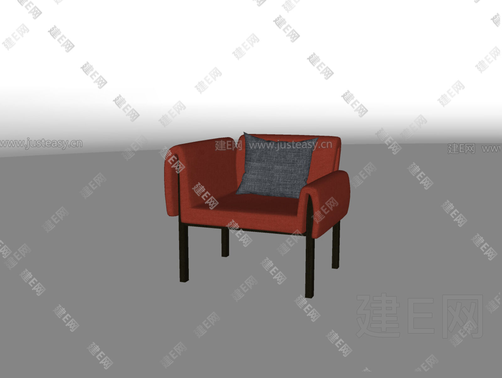现代休闲椅模型SU模型下载[ID:108807677]_建E室内设计网