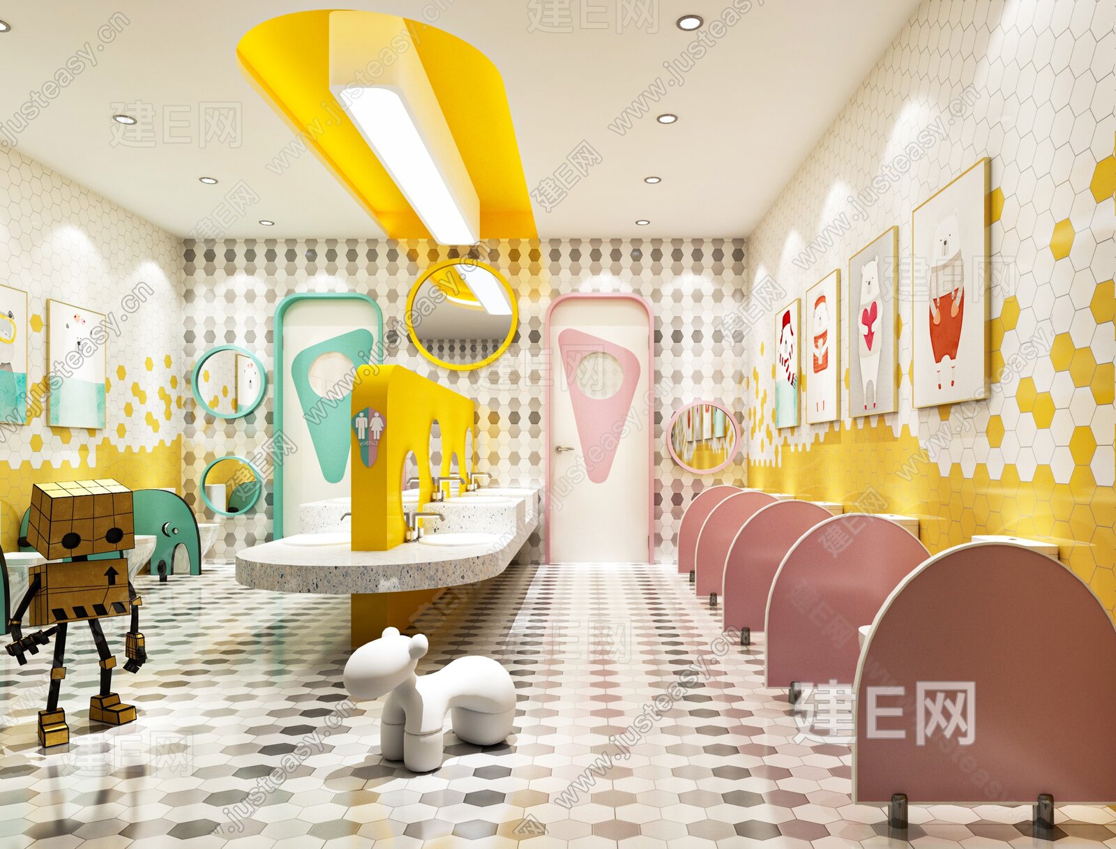 现代幼儿园卫生间3d模型下载108153720_3d现代幼儿园卫生间模型下载_3d现代幼儿园卫生间max模型免费下载_建E室内设计网
