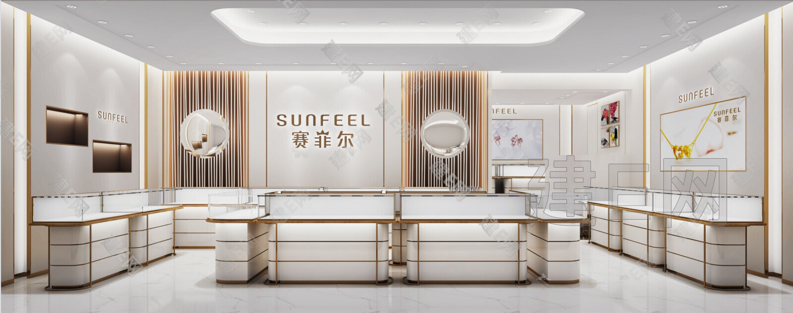现代珠宝店模型SU模型下载[ID:109858349]_建e网su模型