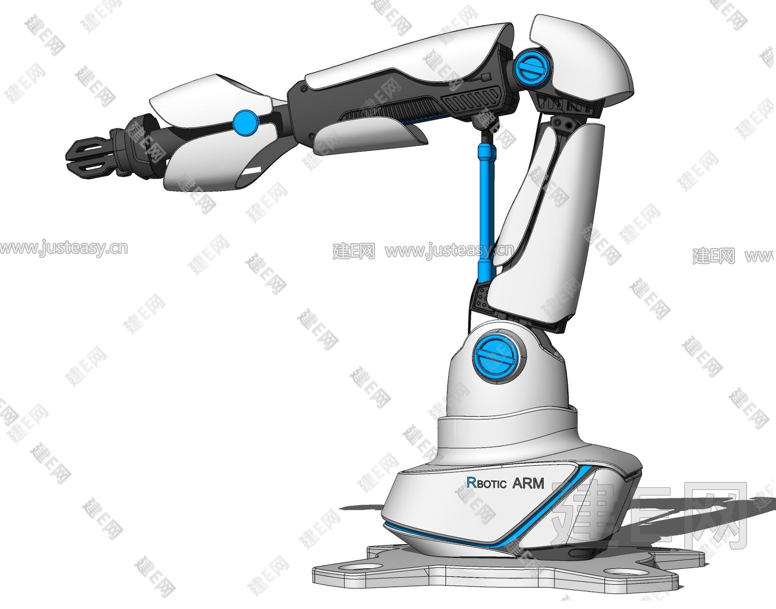 现代机械手臂su模型下载[id 100877798] 建e网su模型库