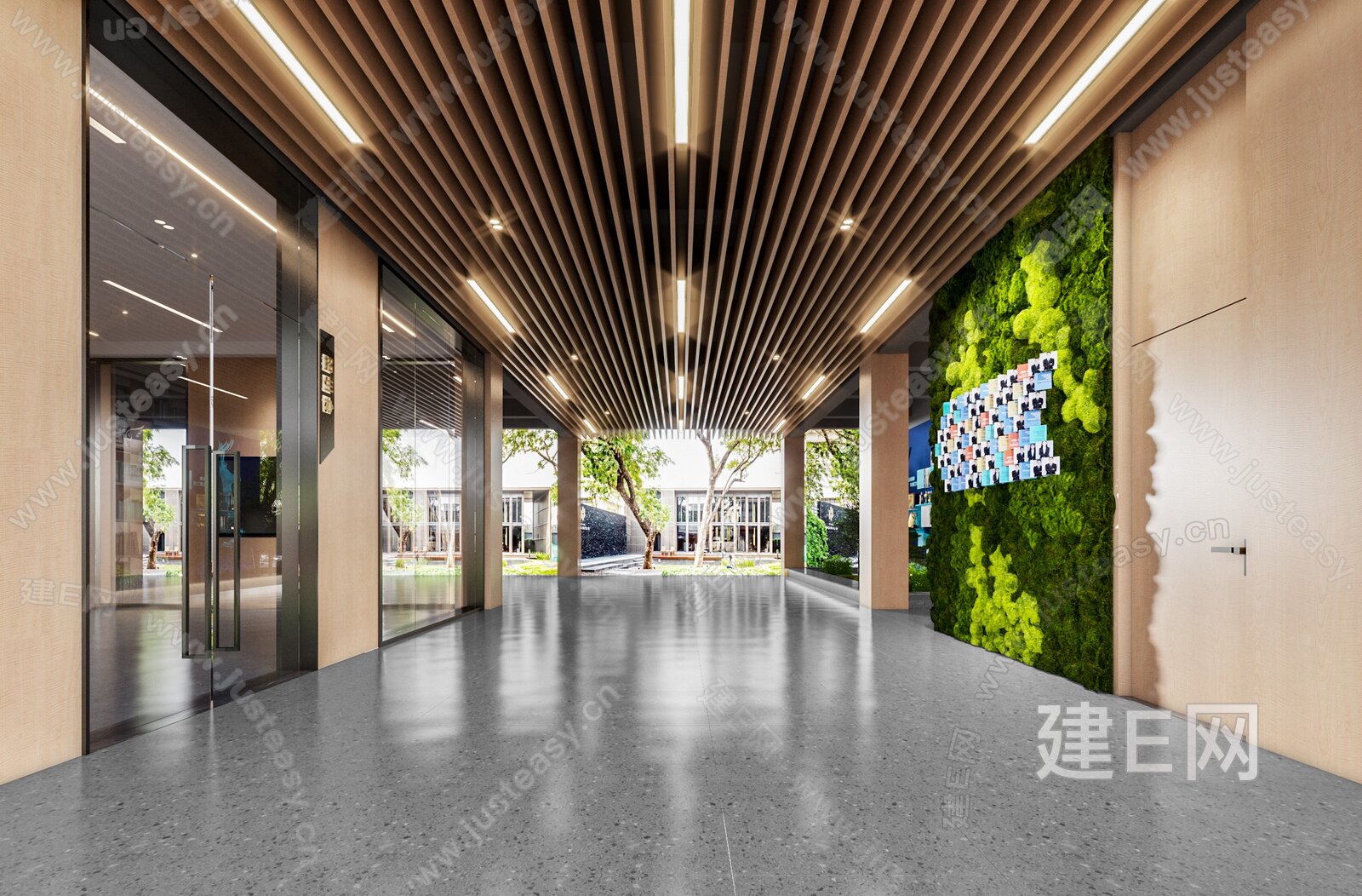 现代学校过过道3d模型下载_3d现代学校过过道模型下载_3d现代学校过过道max模型免费下载_建E室内设计网