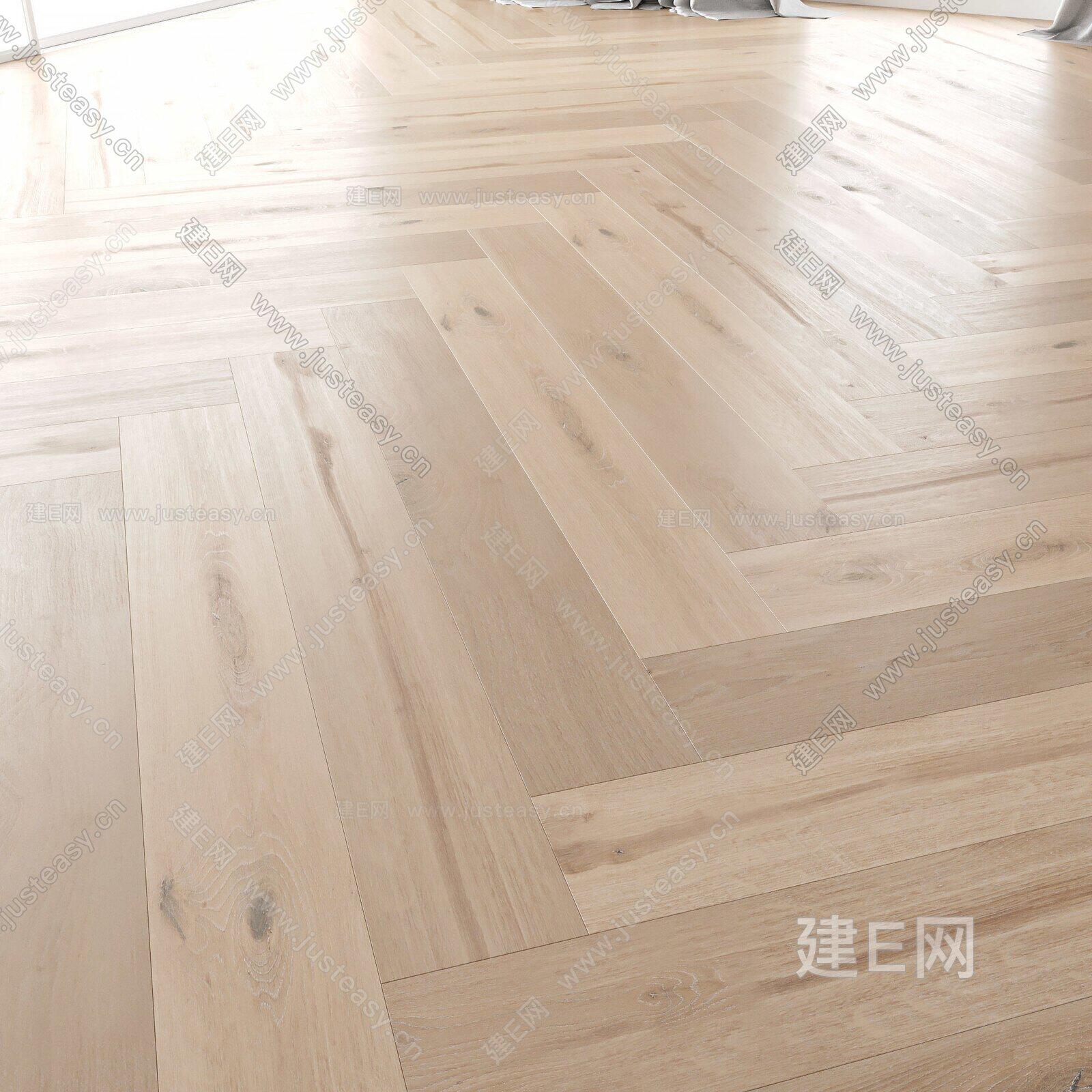 现代实木地板3d模型