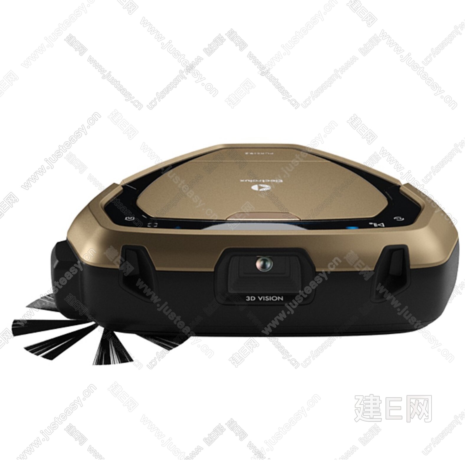 现代扫地机器人3d模型