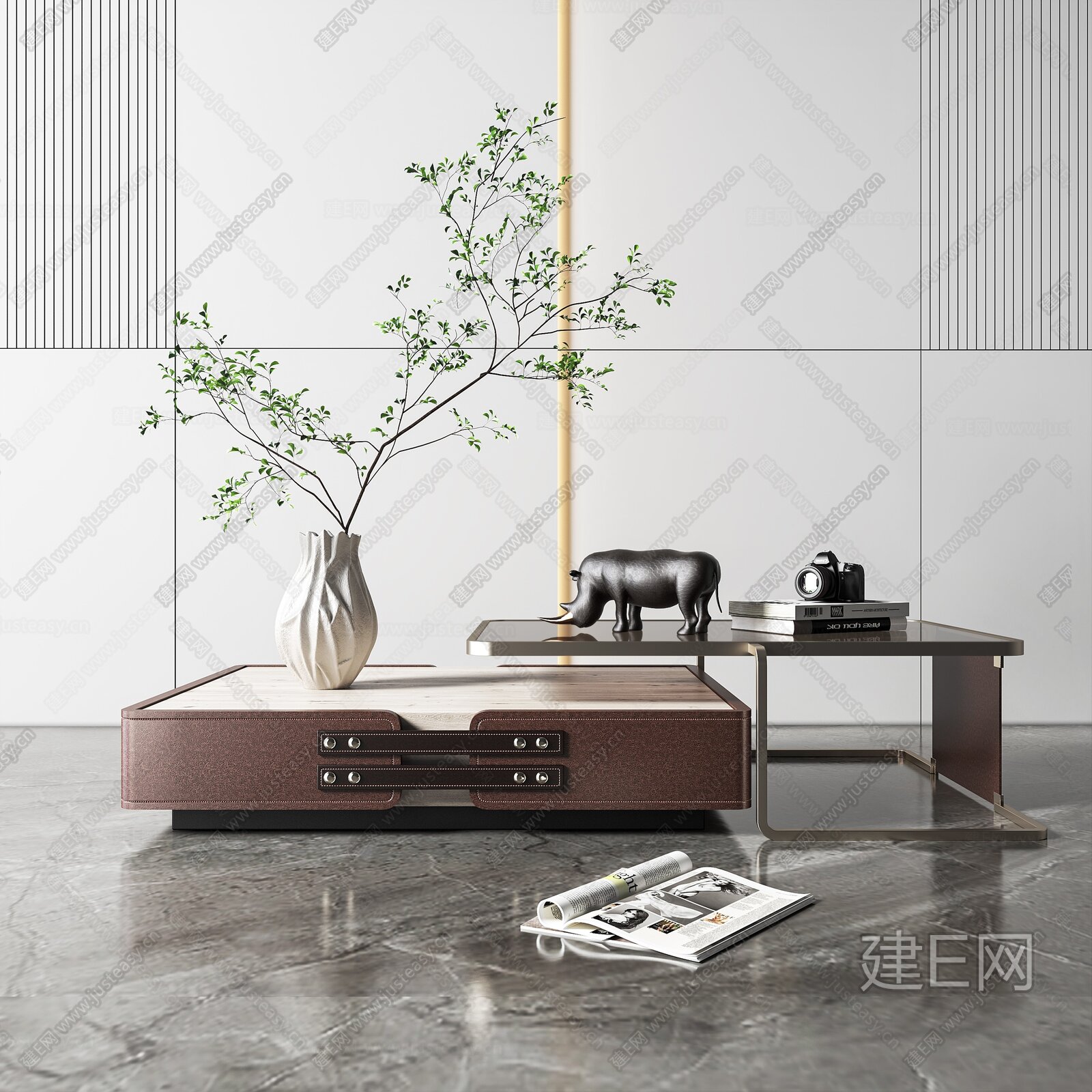 【现代茶几3d模型】建E网_现代茶几3d模型下载[ID:111168322]_打造3d现代茶几模型免费下载平台