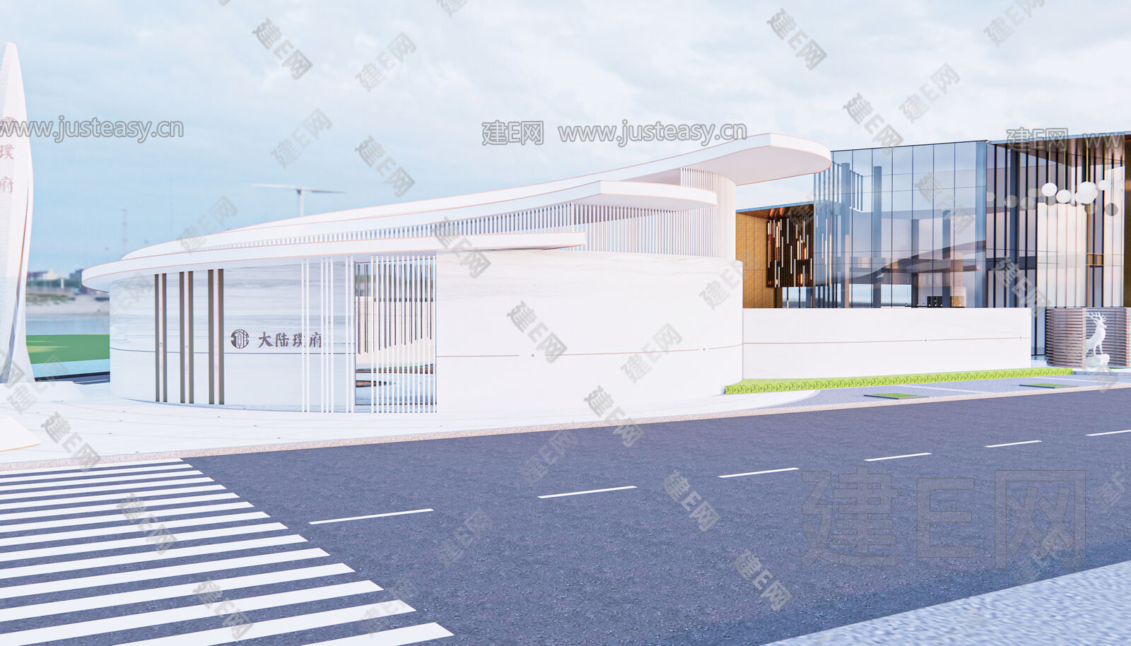 现代雕塑景观小品模型SU模型下载[ID:116606354]_建e网su模型
