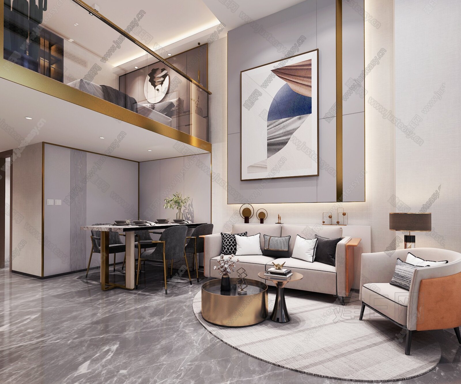 现代公寓loft3d模型下载_3d现代公寓loft模型下载_3d现代公寓loftmax