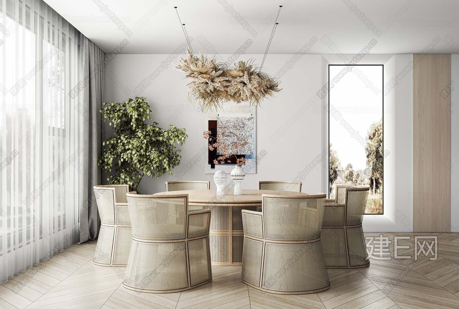 【侘寂风餐厅3d模型】建e网_侘寂风餐厅3d模型下载[ID:102124170]_打造3d侘寂风餐厅模型免费下载平台