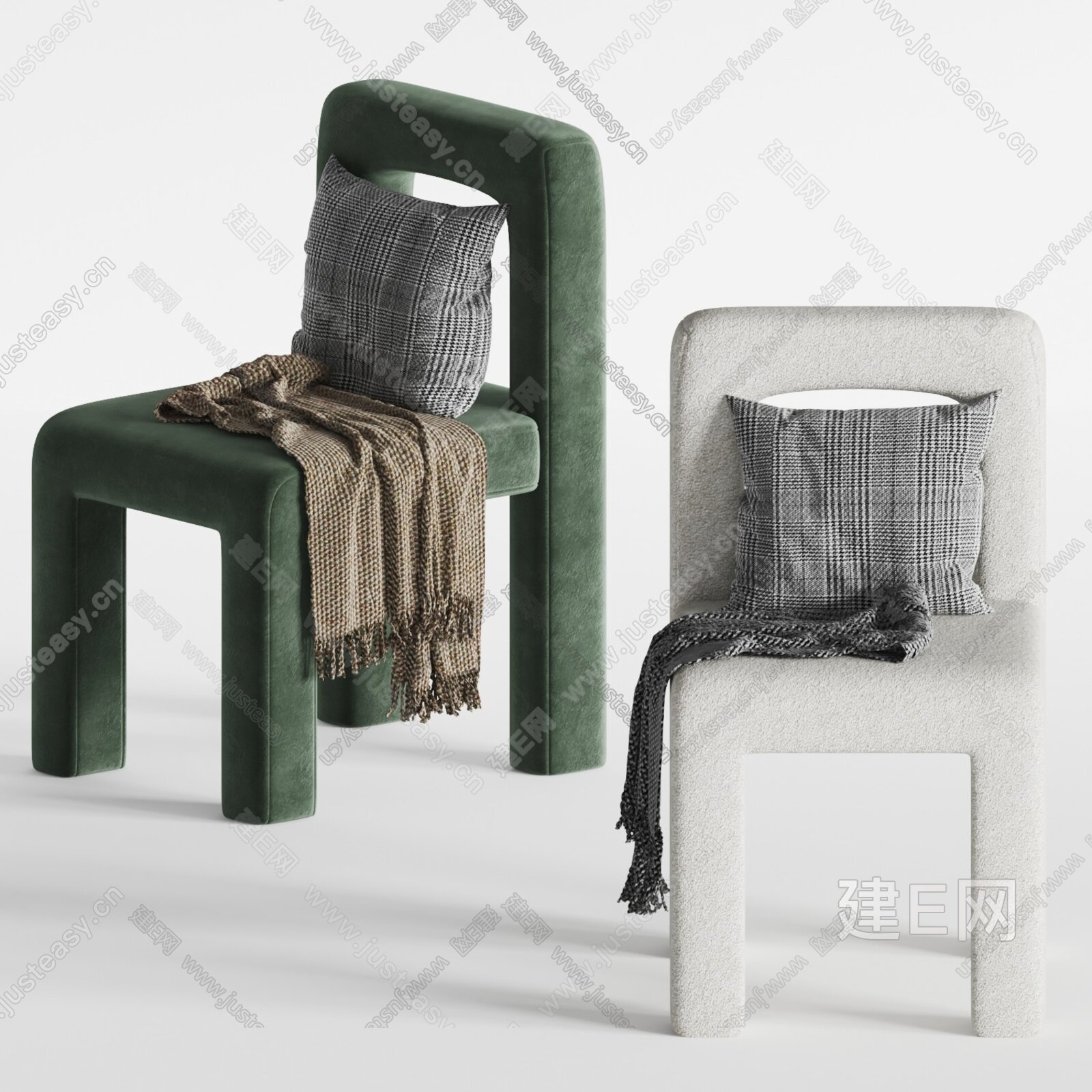 adct家居 现代单椅3d模型