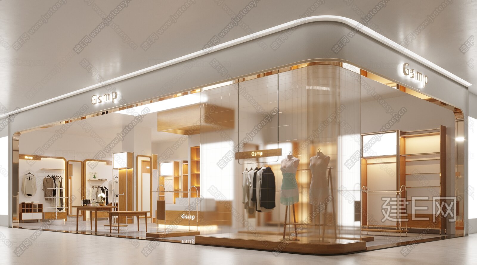 现代服装店 3d模型