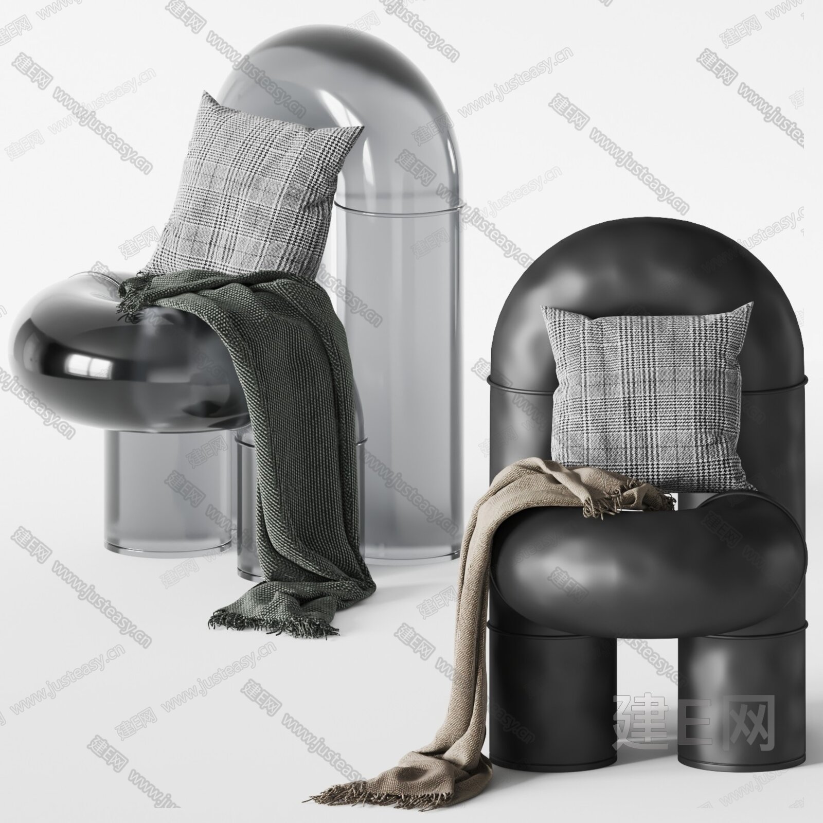 Billiani 现代单椅3d模型