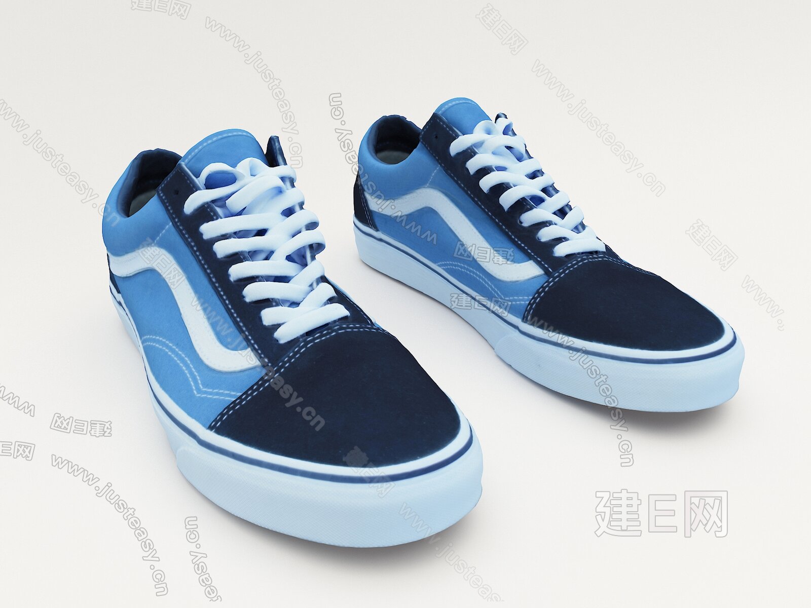 现代运动鞋3d模型下载