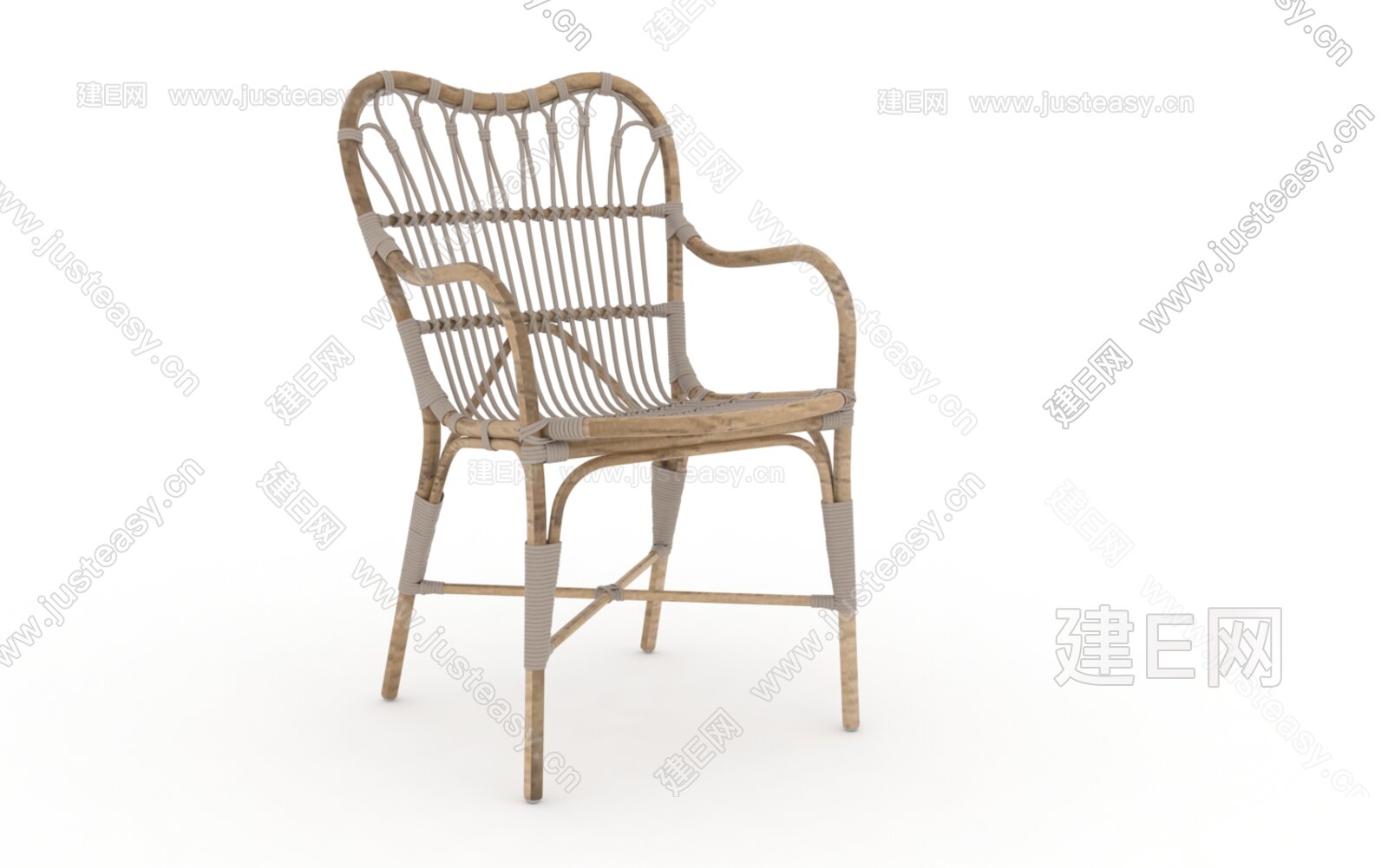 sika 东南亚藤椅3d模型