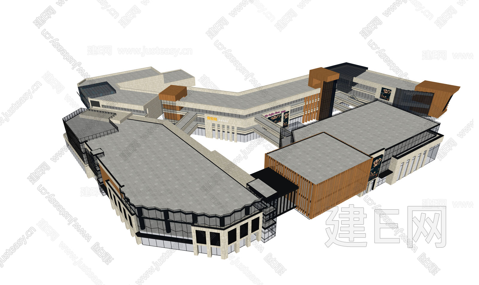现代商场-sketchup模型_sketchup模型库_建E室内设计网!