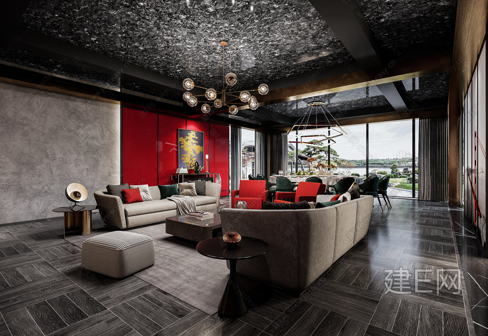 后现代酒店包间