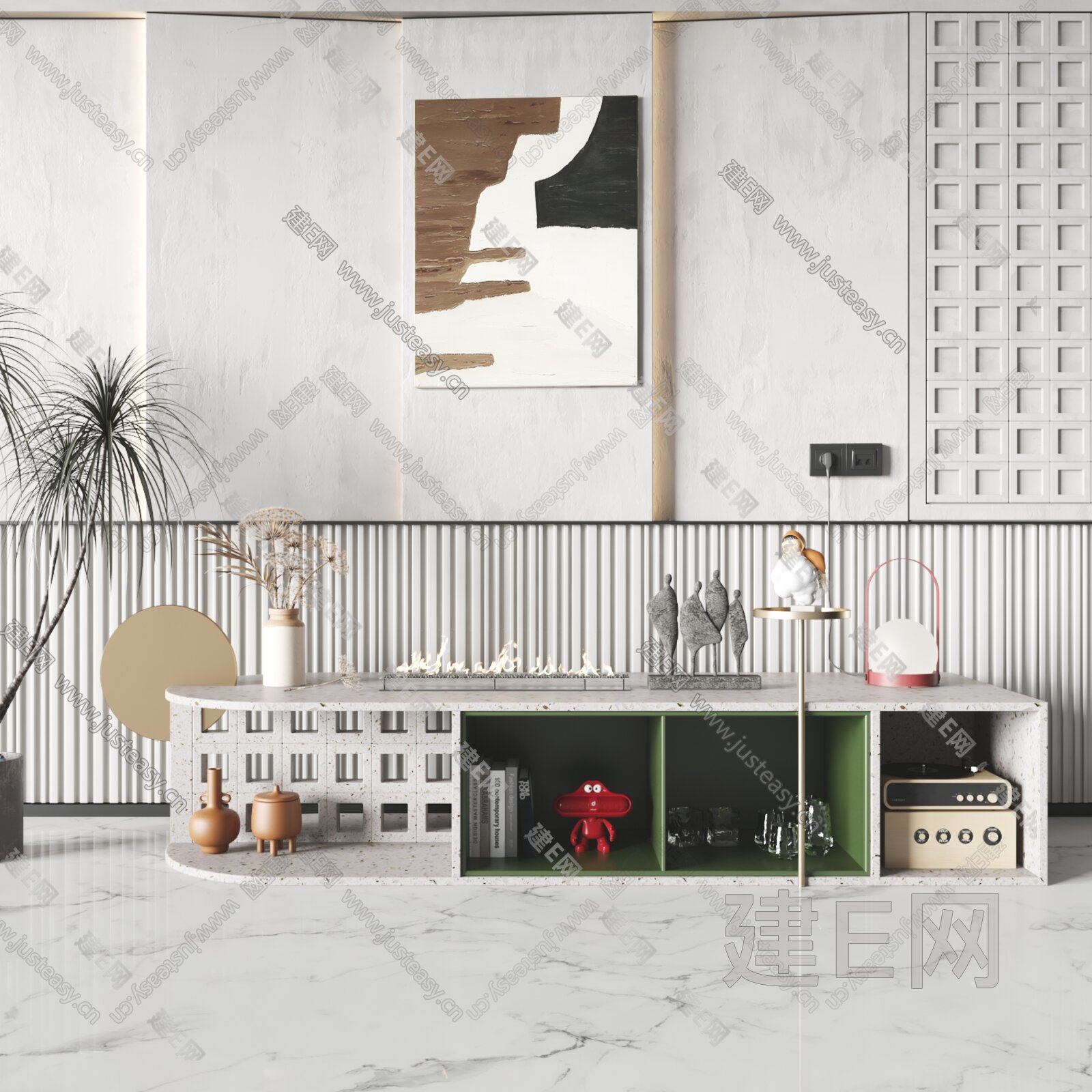 ETRO Home Interiors 现代电视柜3d模型