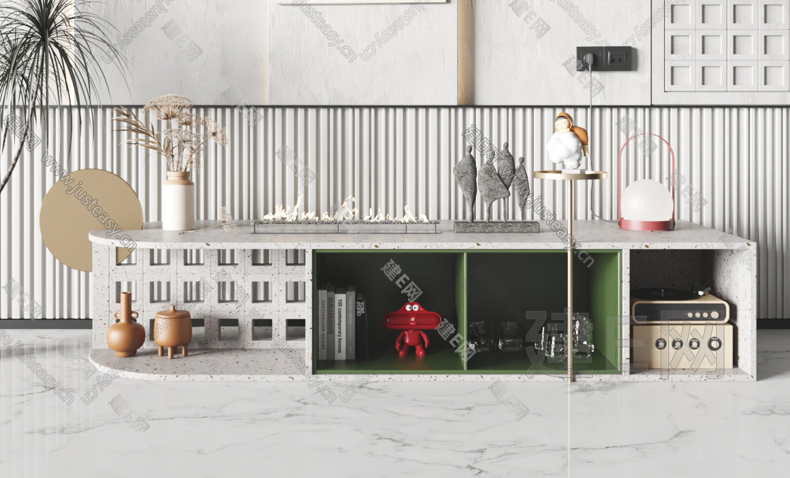 ETRO Home Interiors 现代电视柜3d模型