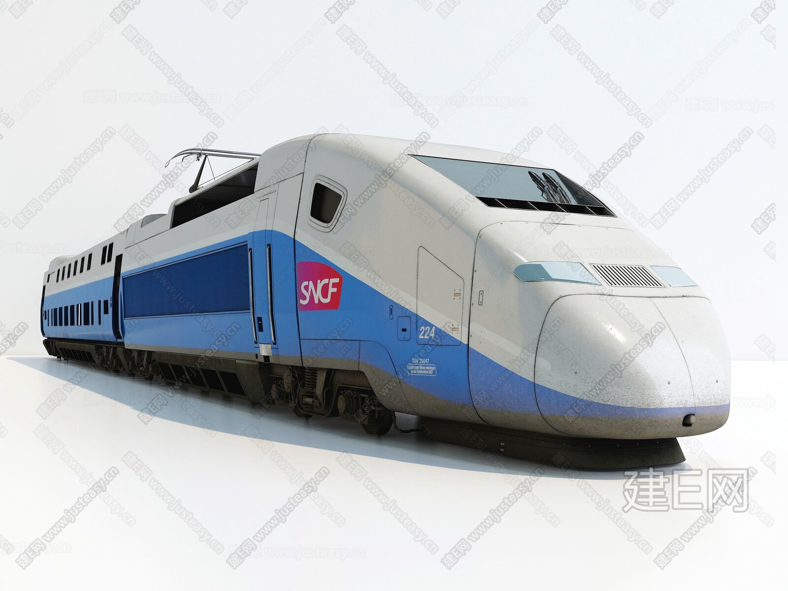 现代动车3d模型下载