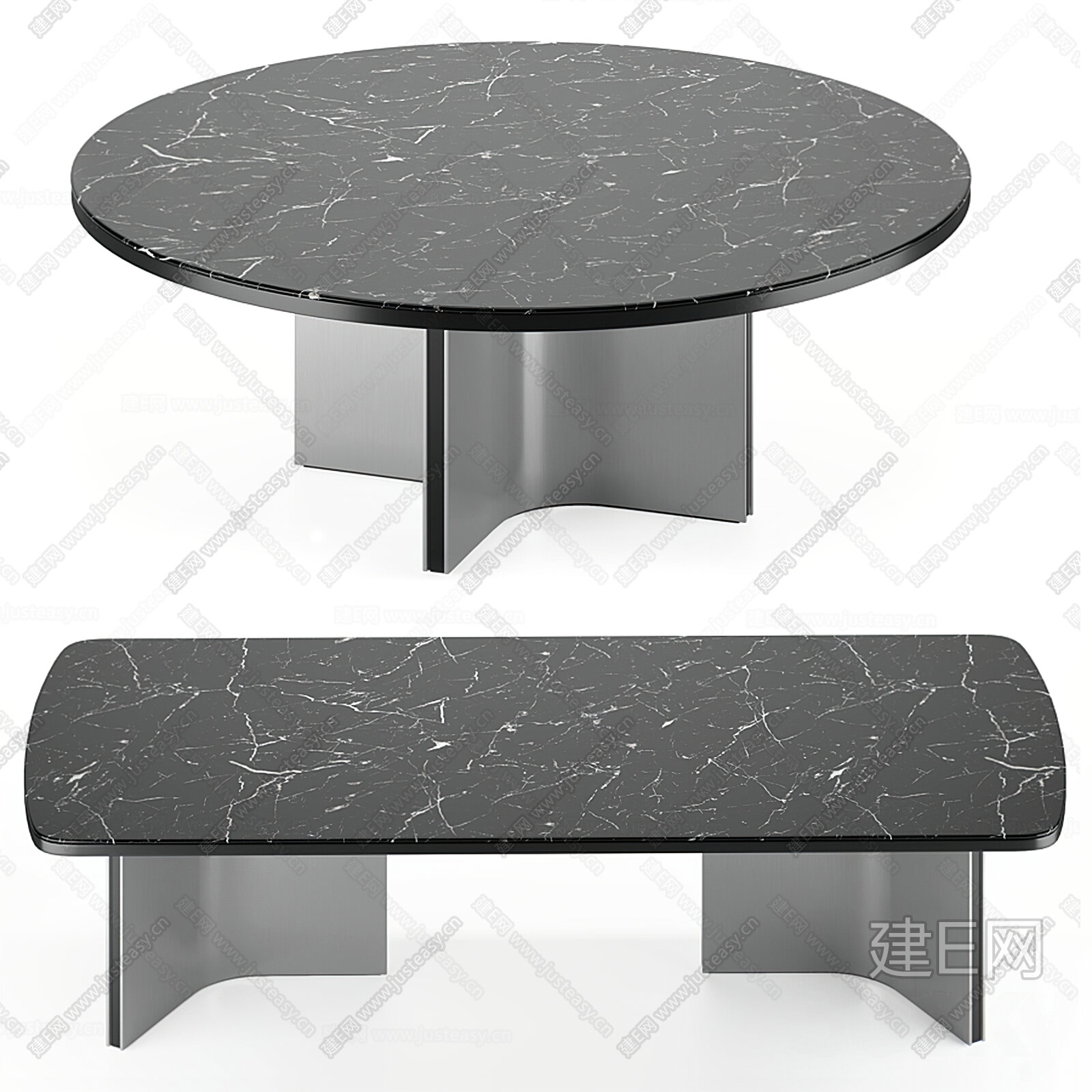 Minotti 现代茶几3d模型下载[ID:104353217]_建e网3d模型