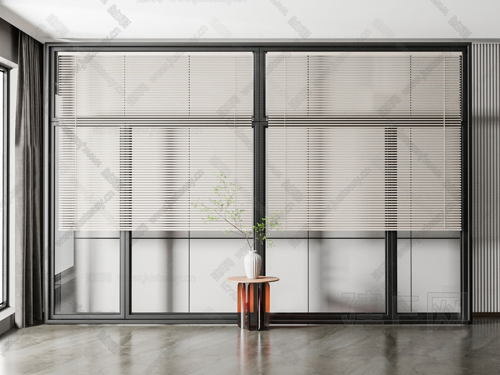 现代百叶窗模型SU模型下载[ID:103826616]_建e网su模型