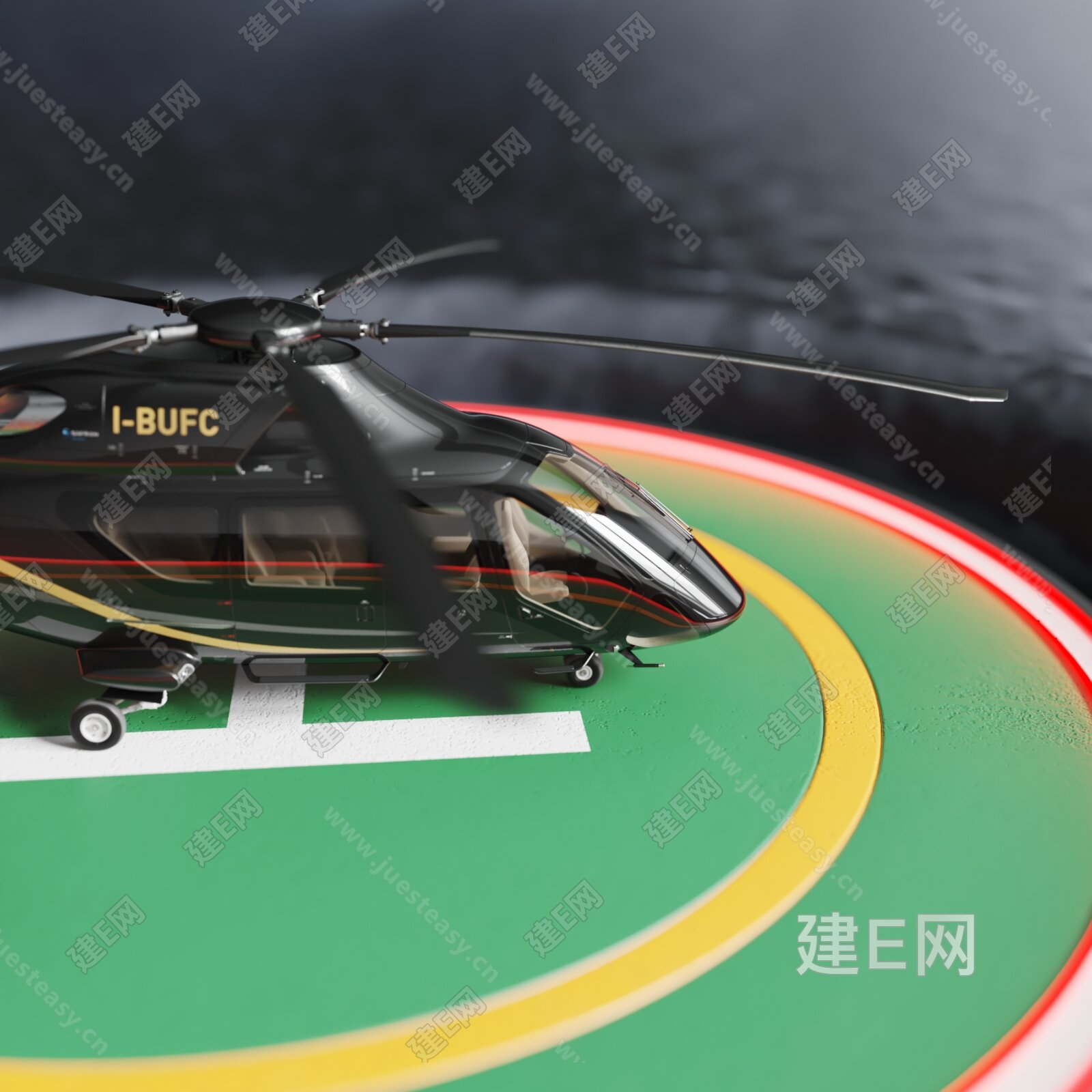 MERCEDES BENZ 现代飞机直升机3d模型