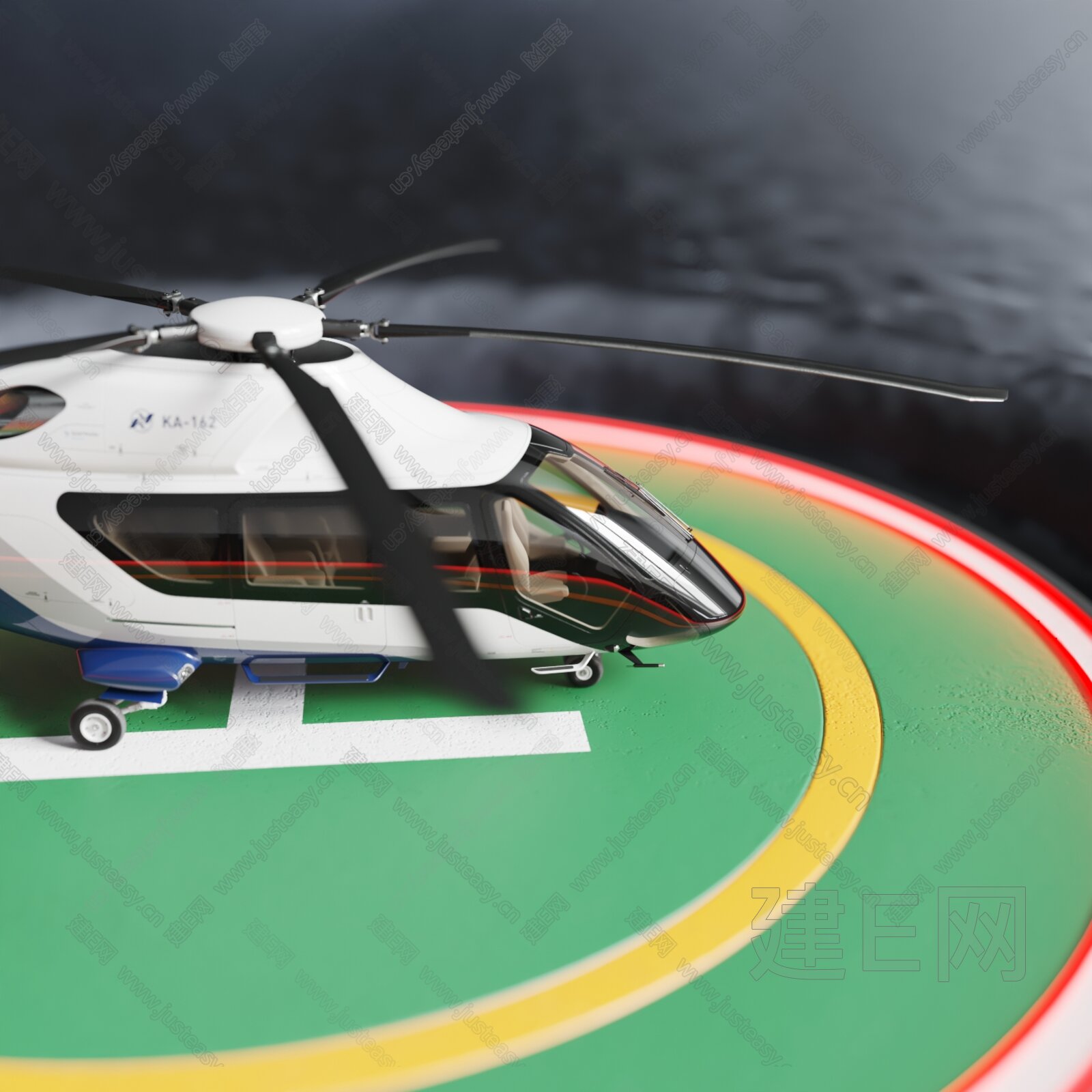 MERCEDES BENZ 现代飞机直升机3d模型