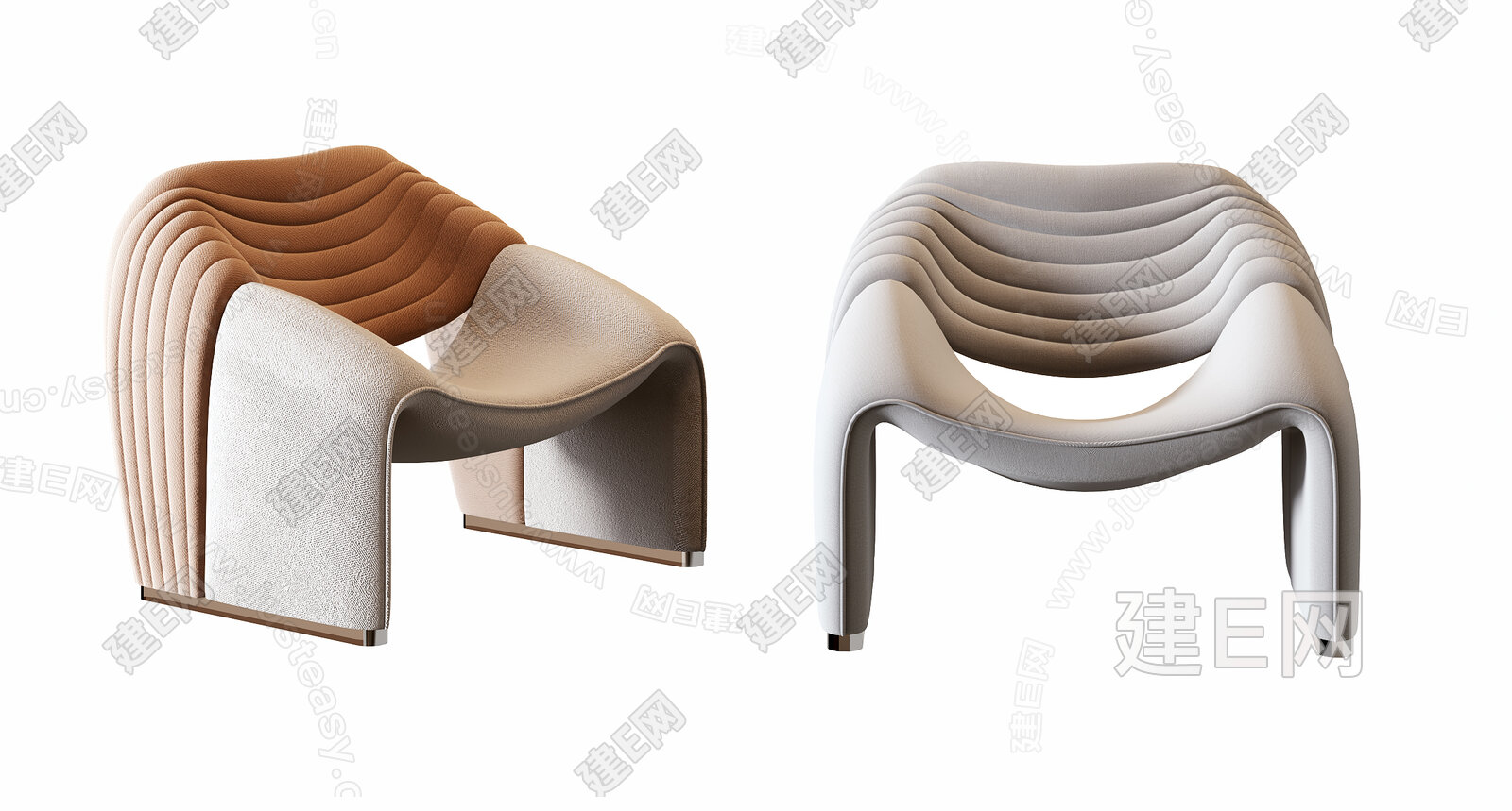 现代休闲沙发椅3d模型