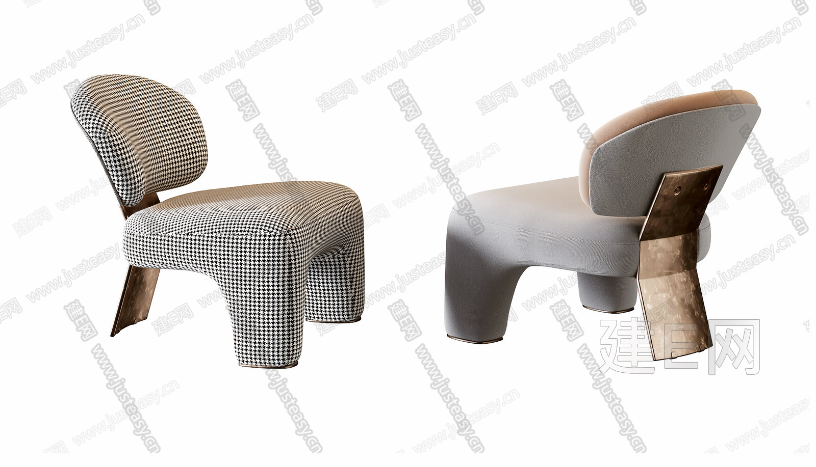 现代休闲沙发椅3d模型