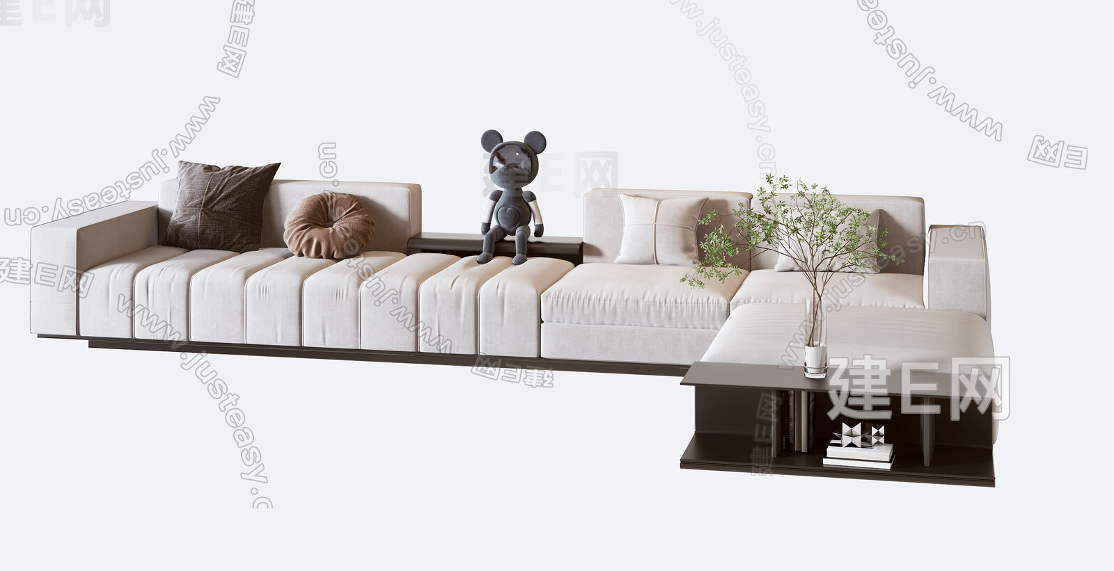 Minotti 现代多人沙发组合3d模型