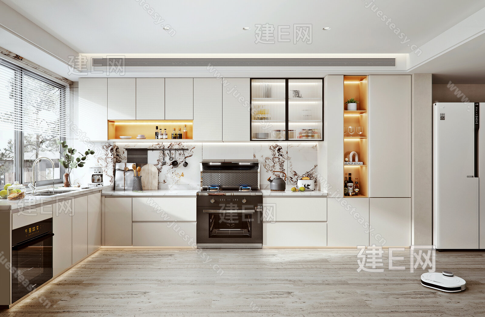 现代简约厨房 3d模型