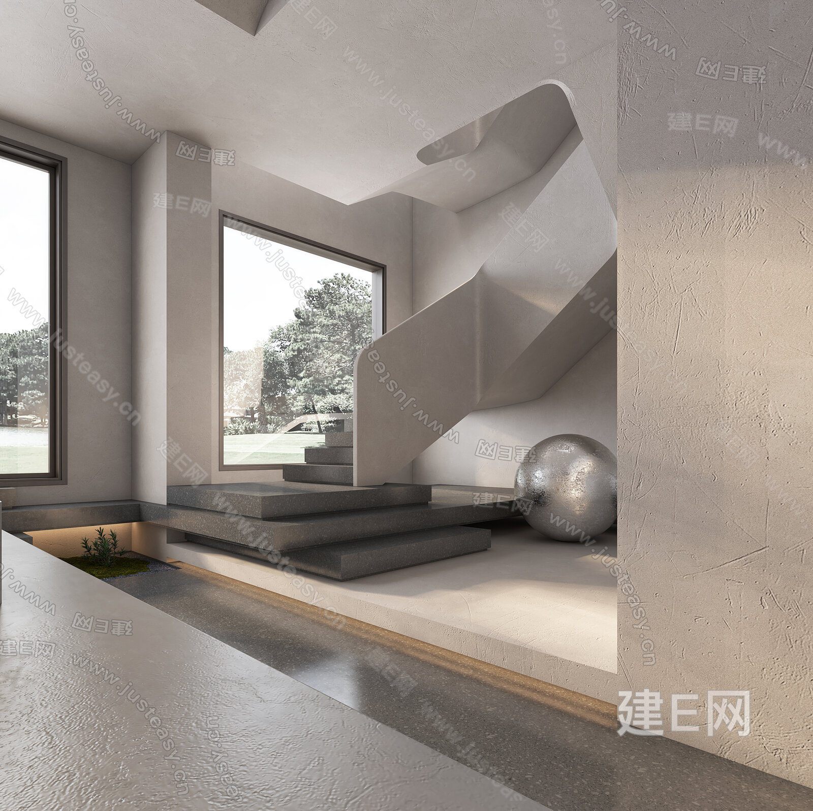 侘寂风书房3d模型下载113462394_3d侘寂风书房模型下载_3d侘寂风书房max模型免费下载_建E室内设计网