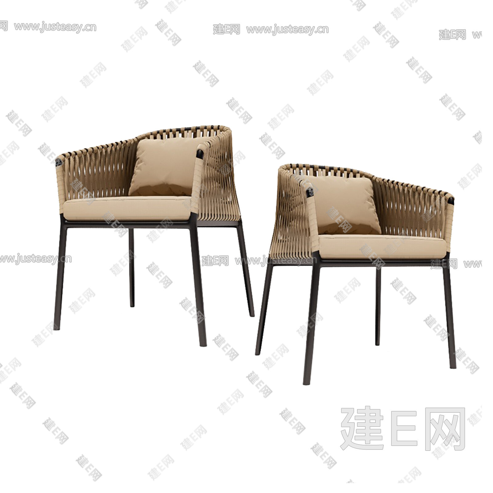 现代休闲椅模型SU模型下载[ID:111232201]_建E室内设计网