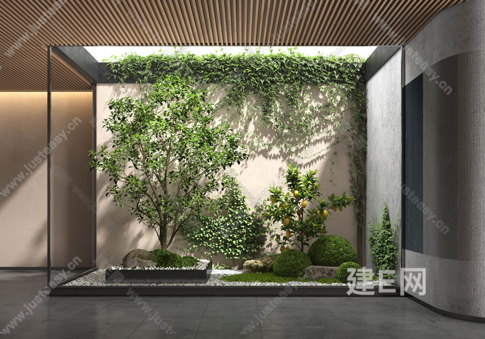 室内景观小品3d模型下载