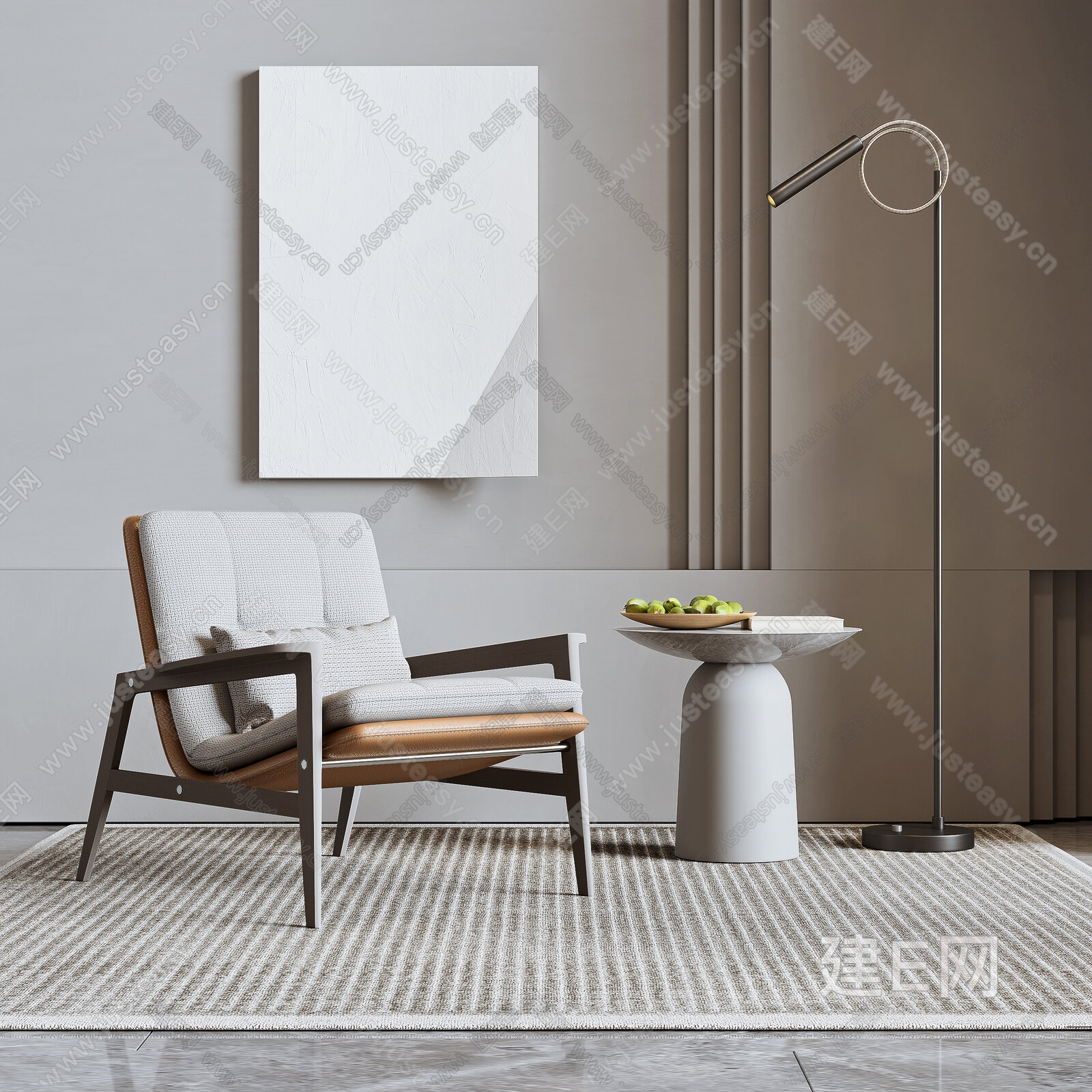 米洛提 Minotti 现代休闲椅模型SU模型下载[ID:116409961]_建e网su模型
